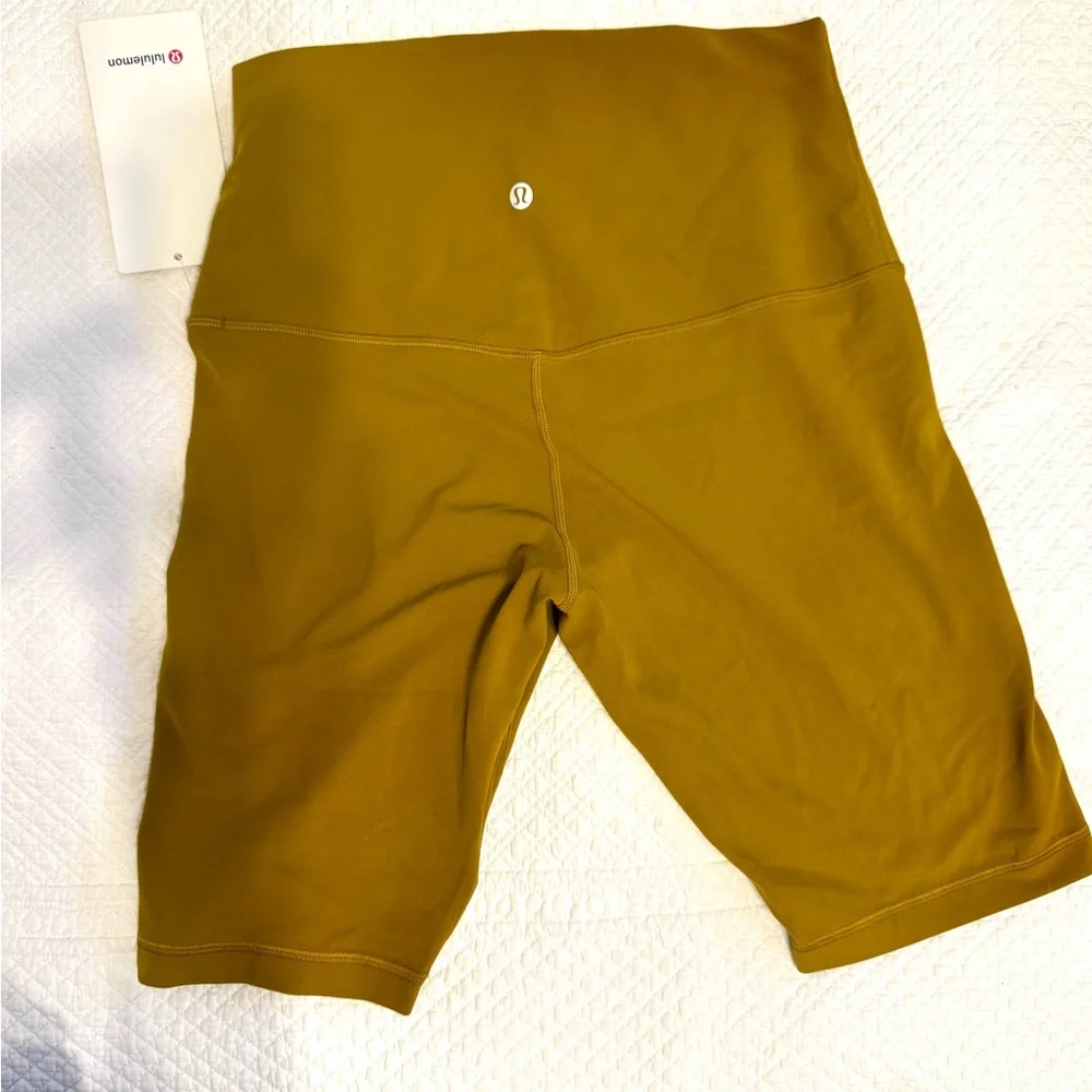 lululemon athletica High-Rise Bike Shorts in Mustard